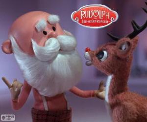 yapboz Rudolph ile Noel Baba
